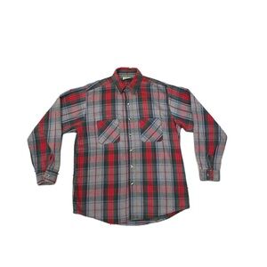 Vintage 90s Five Brother Plaid Button Up Shirt